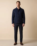 Chaqueta Paño Austin Reed CH00118 - Azul Oscuro - Modelo cuerpo completo