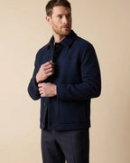 Chaqueta Paño Austin Reed CH00118 - Azul Oscuro - Modelo plano americano lookbook