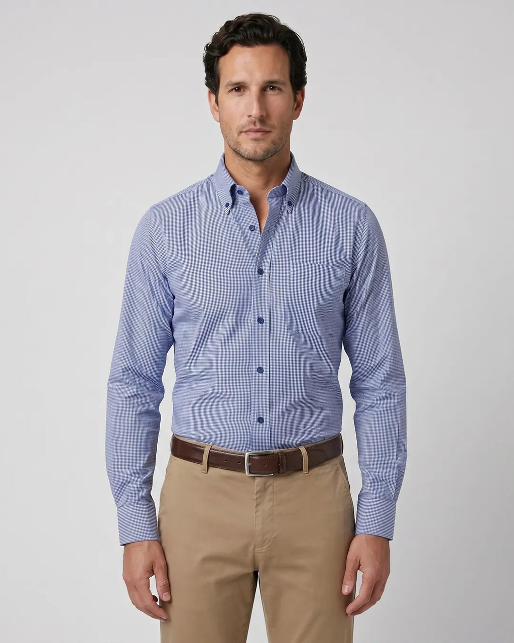 Camisa Sport Guy Laroche CS00681G - Azul Oscuro - Modelo plano americano lookbook
