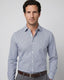 Camisa Sport con Microdiseno Perry Ellis CS00915 - Azul Oscuro - Modelo plano americano lookbook