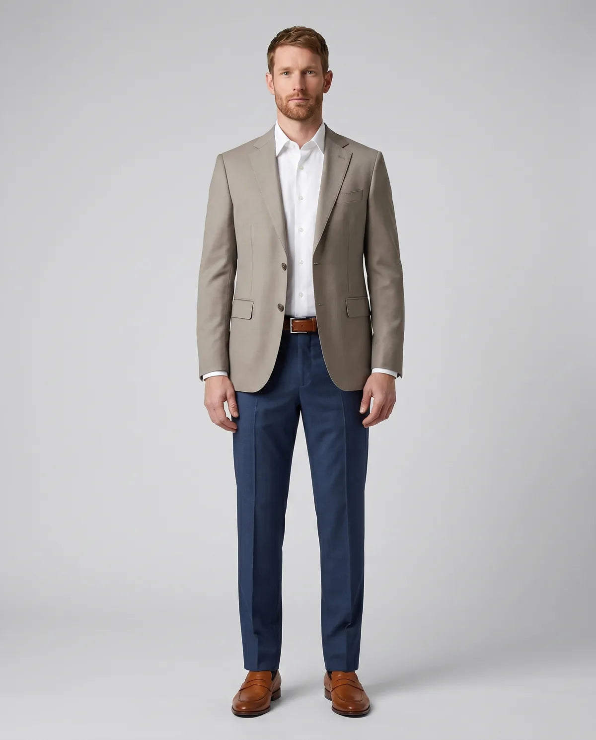 Pantalón Formal Brooks Brothers PF00191BB - Azul Oscuro - Modelo cuerpo completo
