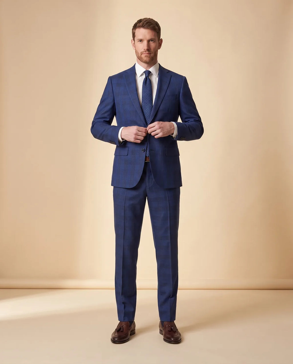 Vestido Classic Fit Brooks Brothers VE04247 - Azul Rey - Lifestyle editorial