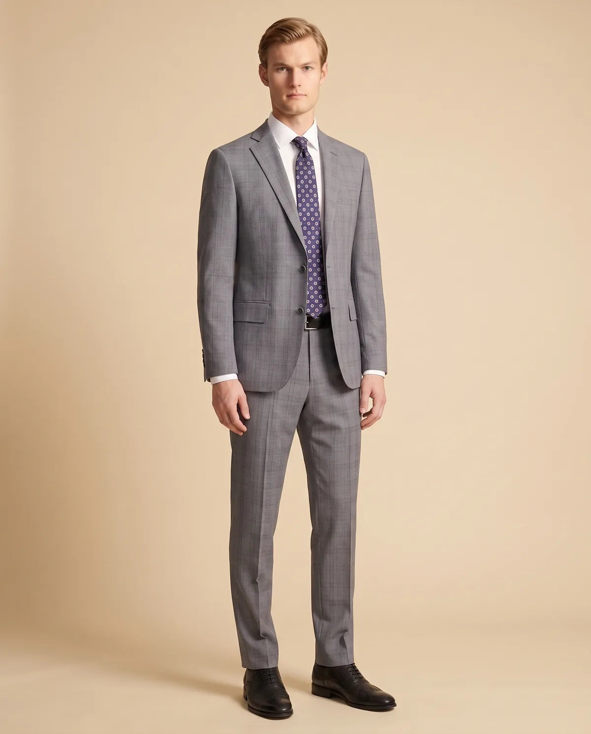 Vestido Classic Fit Gris Medio Brooks Brothers VE04251 - Gris Medio - Lifestyle editorial Imagen principal del producto