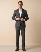 Vestido Classic Fit Azul Oscuro Lana 100% Brooks Brothers VE04279 - gris-4 - Lifestyle editorial