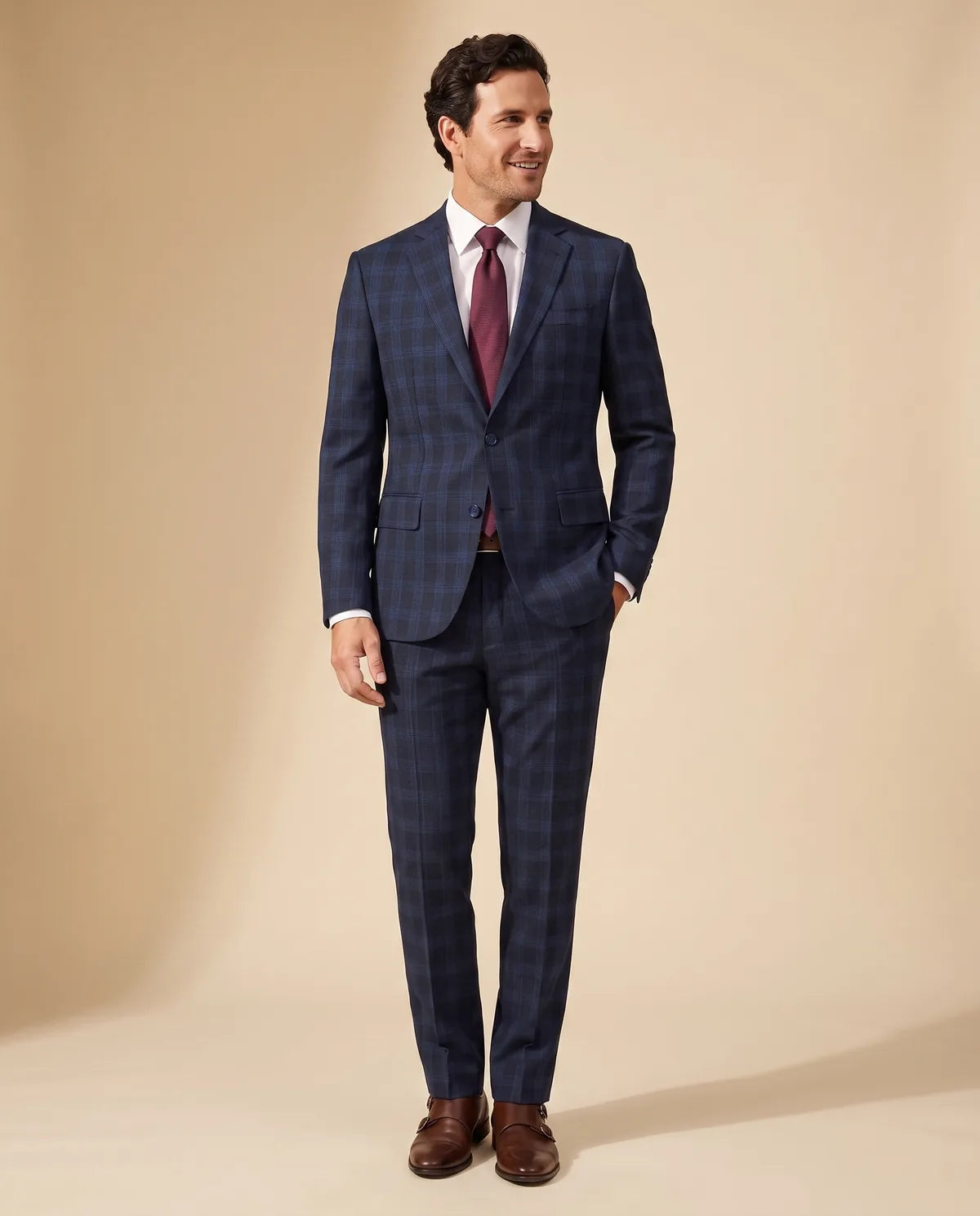 Vestido Classic Fit Azul Oscuro Lana 100% Brooks Brothers VE04284 - (único) - Lifestyle editorial Imagen principal del producto