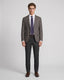 Saco Cuadros Classic Fit Austin Reed SA00487 - Cafe Oscuro - Modelo cuerpo completo