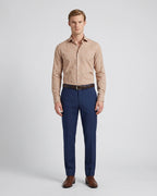 Camisa Sport Classic Fit Perry Ellis CS00912 - Cafe Oscuro - Modelo cuerpo completo