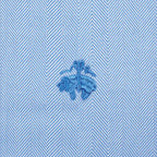 Camisa Formal Classic Fit Spread Collar Brooks Brothers CC00894GBB - Azul Medio - Detalle logo