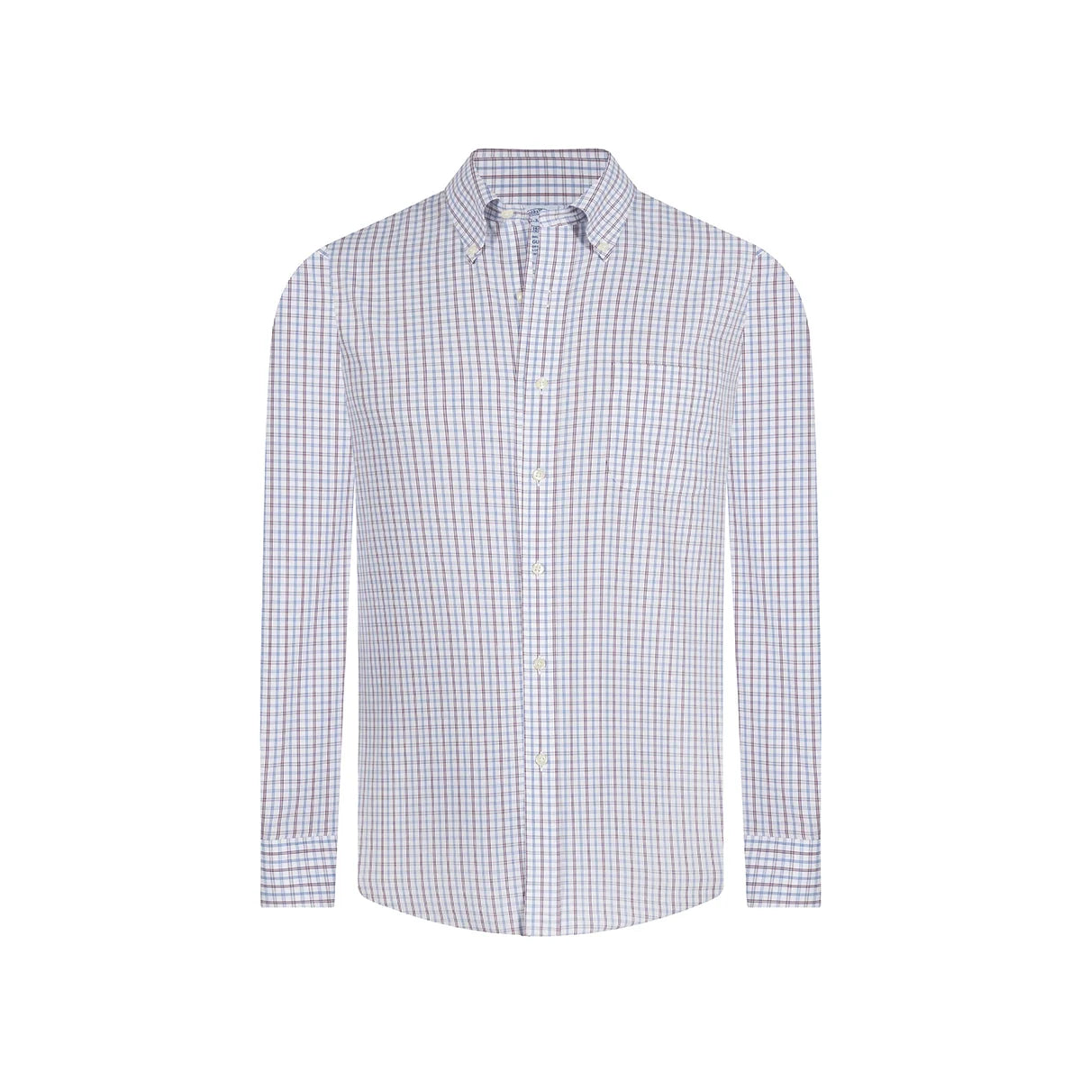 Camisa Formal Cuadros Button Down Collar Classic Fit Wrinkle Resistant Brooks Brothers CC01080