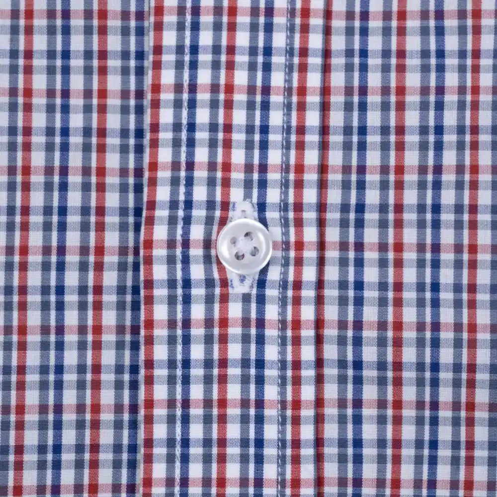 Camisa Sport Cuadros Friday Shirt Button Down Collar Classic Fit Brooks Brothers CS00970 - Detalle textura