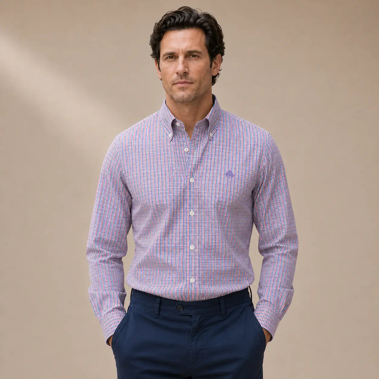 Camisa Sport Brooks Brothers CS00950 - Modelo frente medio Imagen principal del producto
