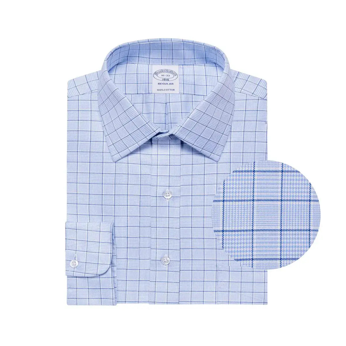 Camisa Formal Classic Fit Cuadros Spread Collar Brooks Brothers CC01073 Imagen principal del producto