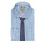 Camisa Formal Classic Fit Azul Spread Collar Austin Reed CC01066