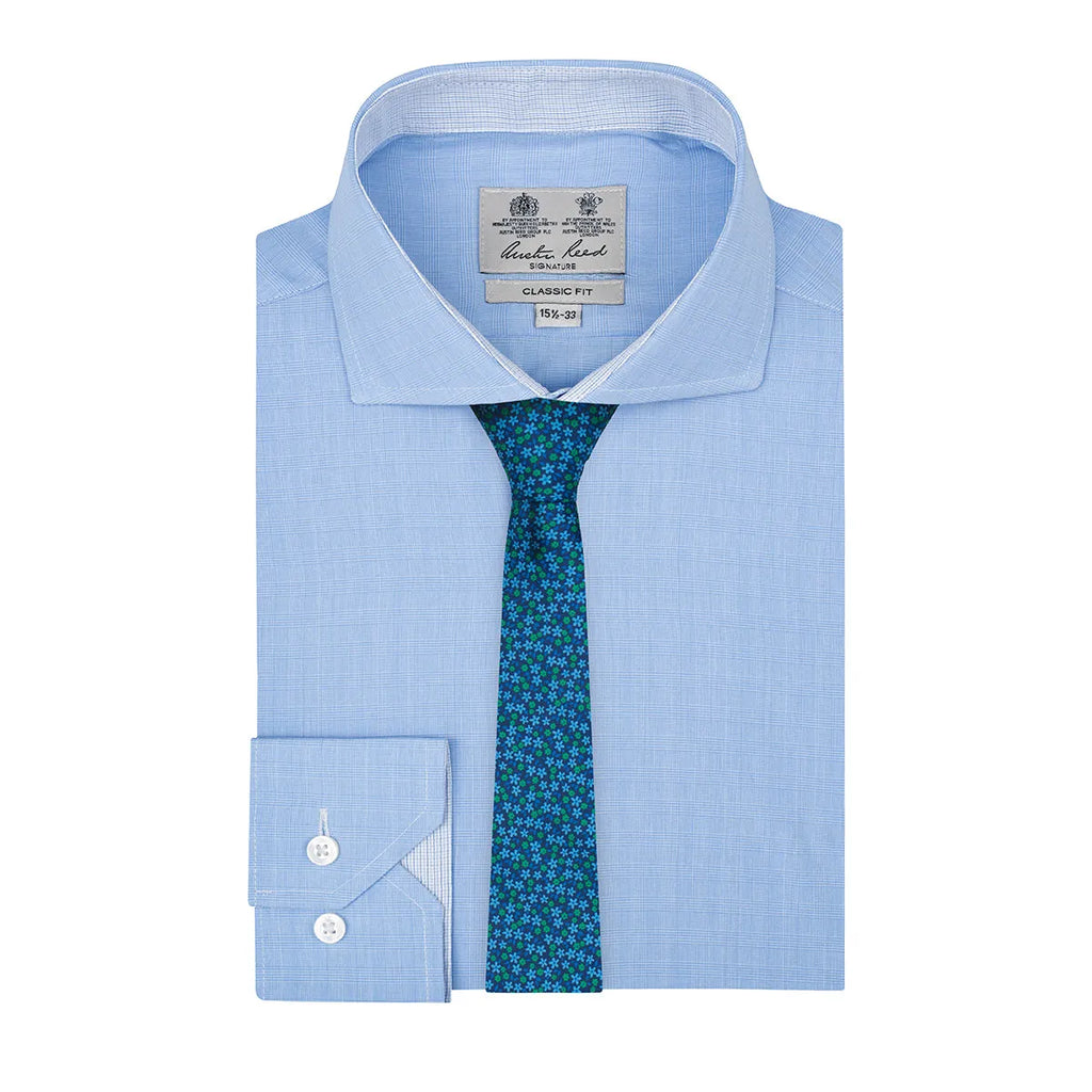 Camisa formal en color azul medio CC01068