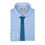 Camisa formal en color azul medio CC01068