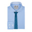 Camisa formal en color azul medio CC01068