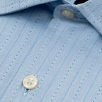 Camisa Formal Classic Fit Austin Reed CC00911 - Azul Medio - Detalle textura