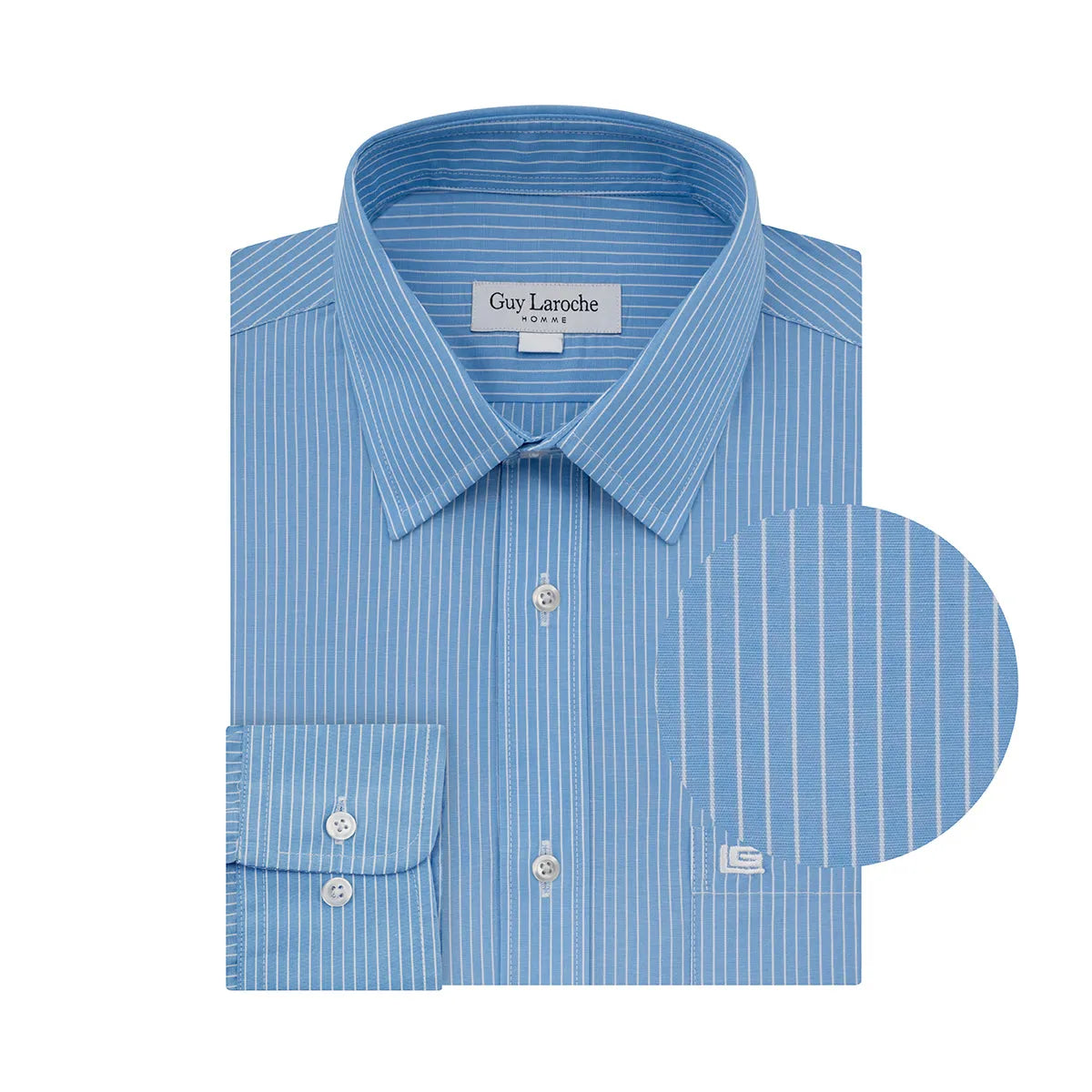 Camisa Formal Classic Fit Guy Laroche CC01090 - Detalle cuello