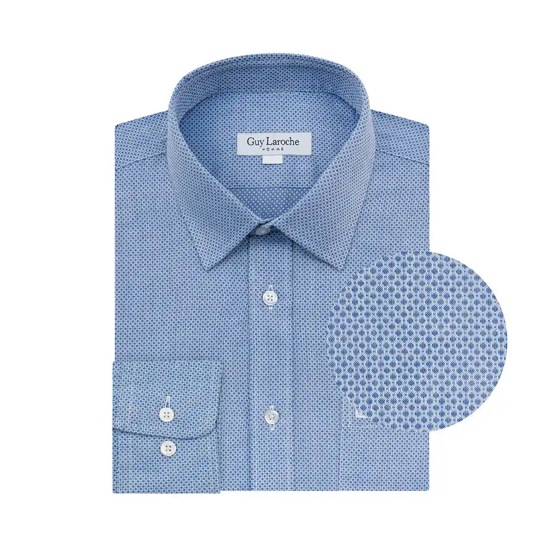 Camisa Formal Classic Fit Guy Laroche CC01095 - Frente ghost mannequin Imagen principal del producto