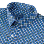 Camisa Sport Azul Classic Fit Perry Ellis CS00935