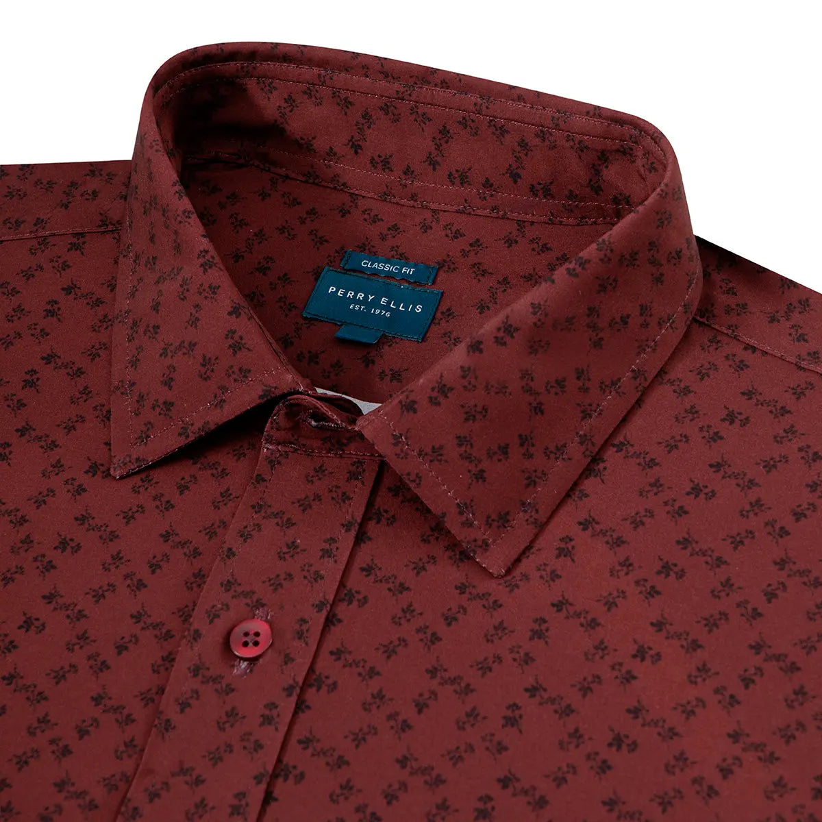 Camisa Sport Azul Classic Fit Perry Ellis CS00957