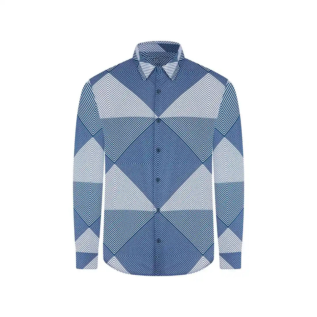 Camisa Sport Azul Medio Classic Fit Perry Ellis CS00902 Imagen principal del producto