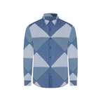 Camisa Sport Azul Medio Classic Fit Perry Ellis CS00902