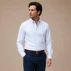 Camisa Sport Rayas NON IRON Button Down Collar Classic Fit Brooks Brothers CS00965 - Modelo frente medio