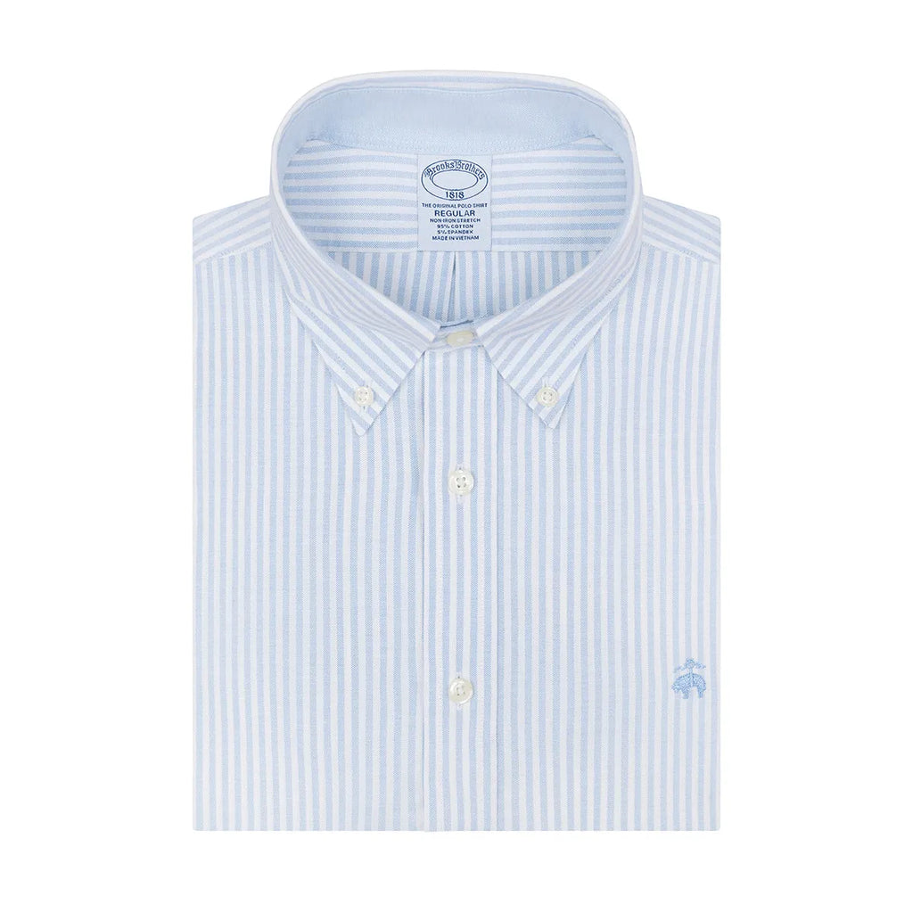 Camisa Sport Rayas NON IRON Button Down Collar Classic Fit Brooks Brothers CS00965 - Detalle cuello