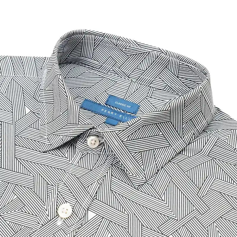 Camisa Sport Gris Claro Classic Fit Perry Ellis CS00909 Imagen secundaria del producto