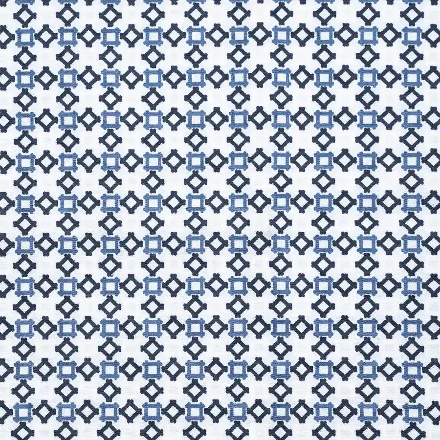 Camisa Sport con Microdiseño Perry Ellis CS00915 - Azul Oscuro - Detalle textura