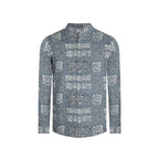 Camisa Sport Gris Classic Fit Perry Ellis CS00917 - Frente ghost mannequin
