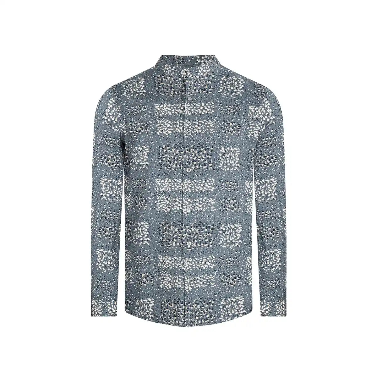 Camisa Sport Gris Classic Fit Perry Ellis CS00917 - Frente ghost mannequin