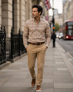 Camisa Sport Cuadros Button Down Collar Classic Fit Non Iron Brooks Brothers CS00960 - Modelo lifestyle