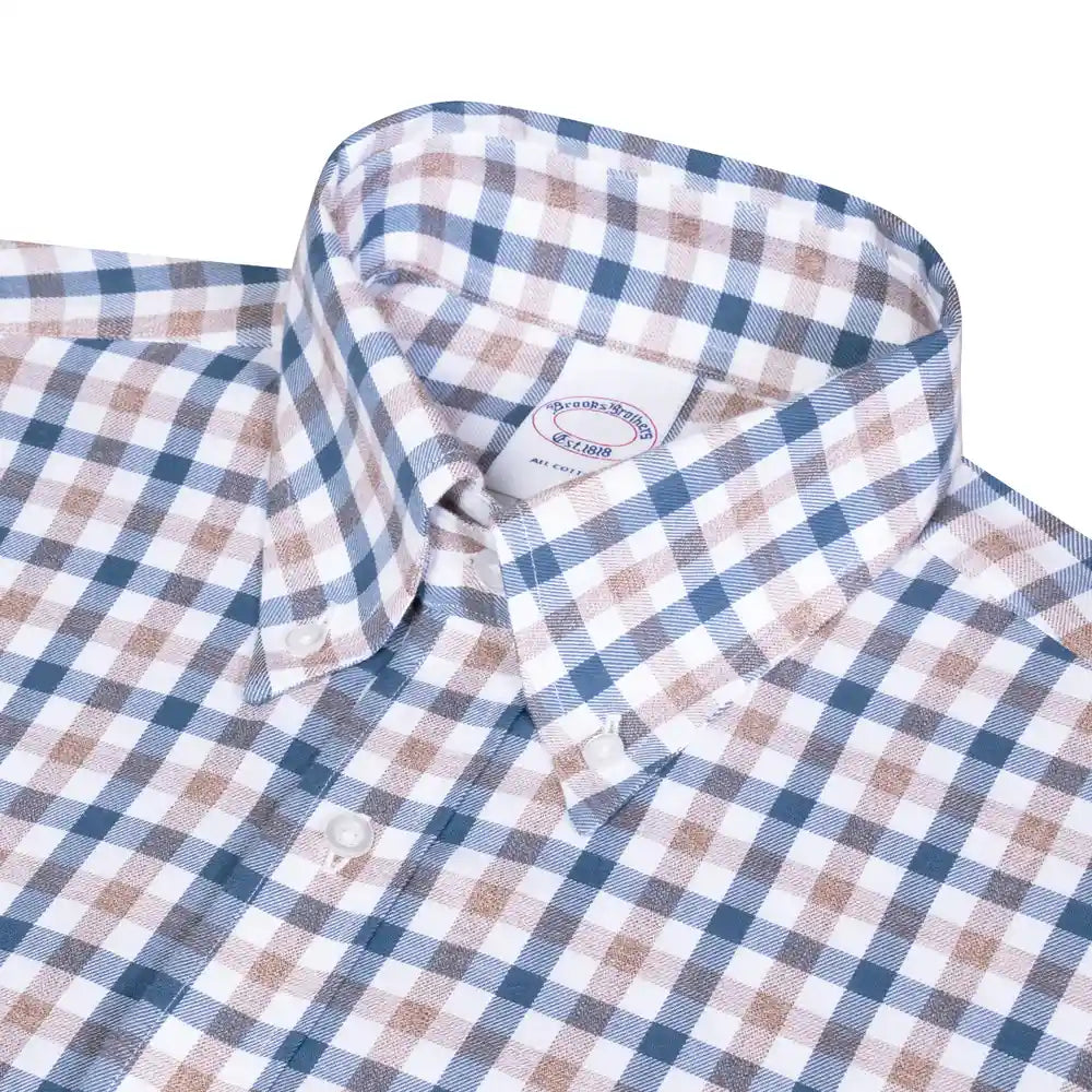 Camisa Sport Cuadros Button Down Collar Classic Fit Brooks Brothers CS00948 - Detalle cuello