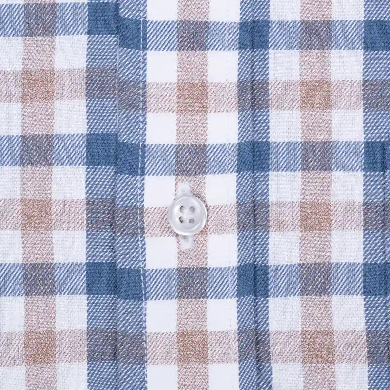 Camisa Sport Cuadros Button Down Collar Classic Fit Brooks Brothers CS00948 - Detalle textura