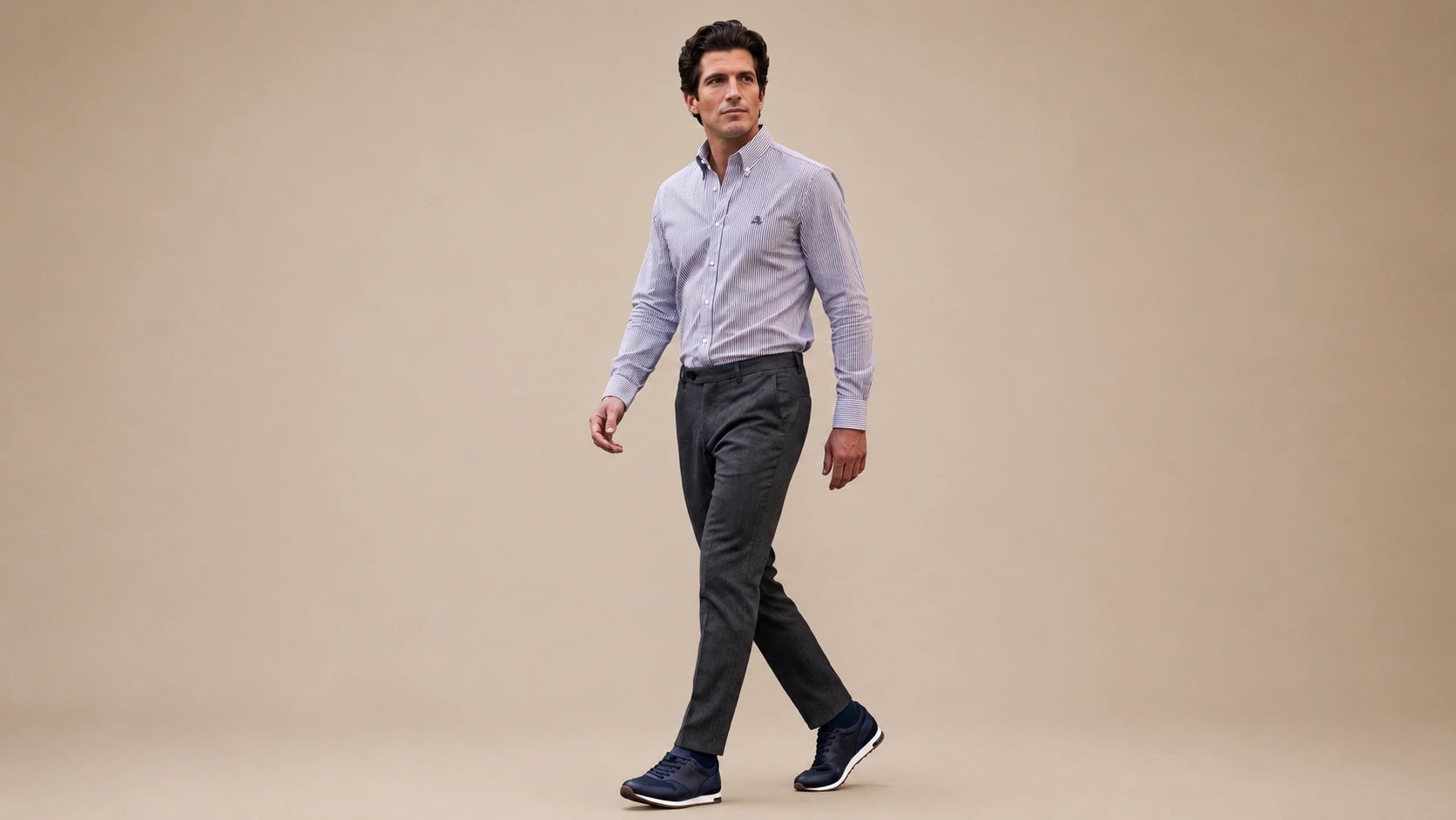Camisa Sport Cuadros Button Down Collar Classic Fit Brooks Brothers CS00953 - Modelo cuerpo completo [REVISAR]