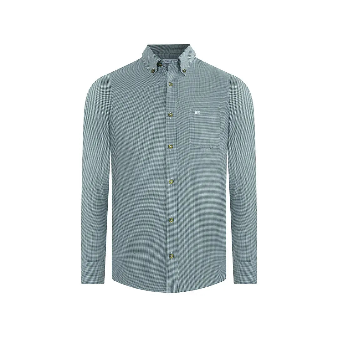 Camisa Sport Guy Laroche CS00681G - Verde Medio - Frente ghost mannequin