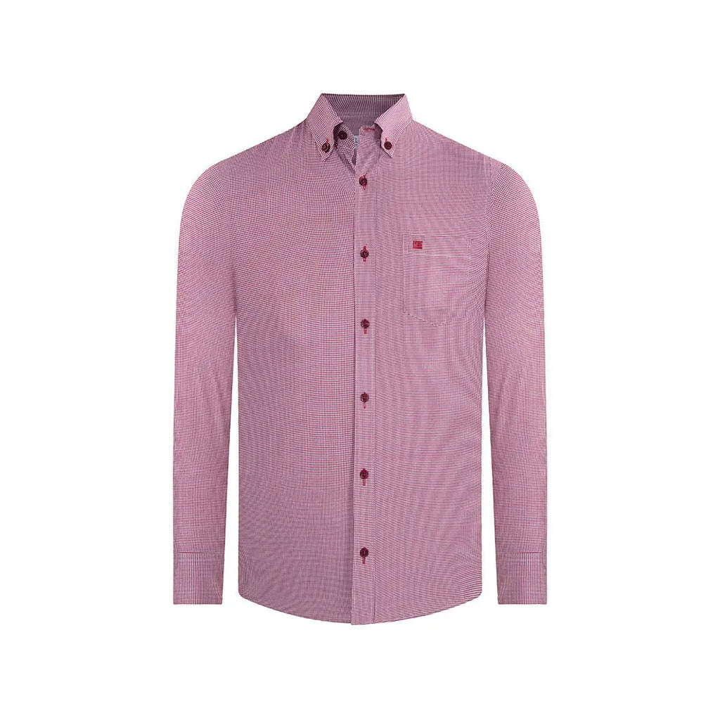 Camisa Sport Guy Laroche CS00681G - Rojo - Frente ghost mannequin