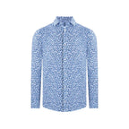 Camisa Sport Perry Ellis CS00883 - Azul Medio - Frente ghost mannequin