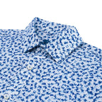 Camisa Sport Perry Ellis CS00883 - Azul Medio - Detalle cuello