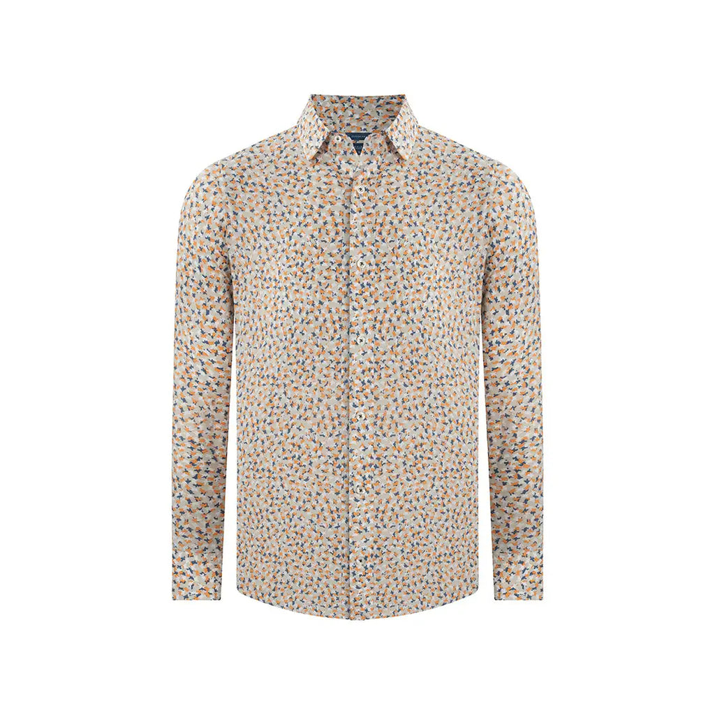 Camisa Sport Perry Ellis CS00883 - Habano Claro - Frente ghost mannequin