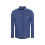 Camisa Sport Azul Oscuro Classic Fit Cuello Mao Austin Reed CS00920