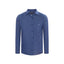 Camisa Sport Azul Oscuro Classic Fit Cuello Mao Austin Reed CS00920