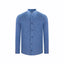 Camisa Sport Azul Classic Fit Cuello Mao Austin Reed CS00923 - Frente ghost mannequin