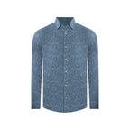Camisa Sport Classic Fit Perry Ellis CS00912 - Azul Oscuro - Frente ghost mannequin