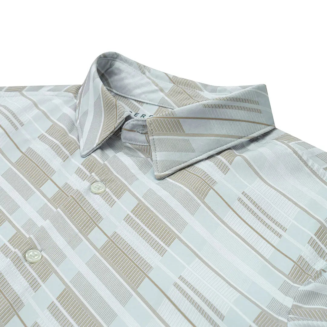 Camisa Sport Beige Classic Fit Perry Ellis CS00889 Imagen principal del producto