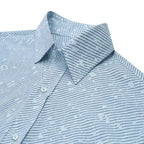 Camisa Sport Azul Classic Fit Perry Ellis CS00892 - Detalle cuello