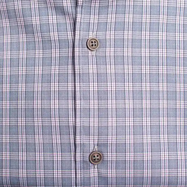 Camisa Sport BeigeClassic Fit Cuello Mao Austin Reed CS00837C - Morado - Detalle textura