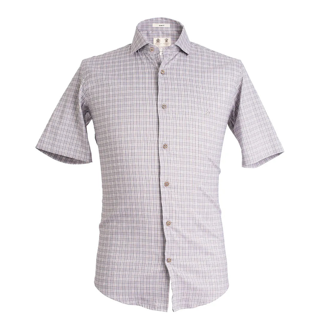 Camisa Sport BeigeClassic Fit Cuello Mao Austin Reed CS00837C - Habano Claro - Frente ghost mannequin
